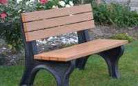 Deluxe 4 Foot Backed Bench