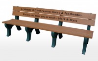 Traditional 8 Foot Message Bench