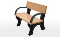 Landmark 4 Foot Backed Bench With Arms