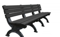 Silhouette 8 Foot Backed Bench
