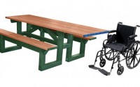 Poly Tuff ADA Step Thru | Eco-Friendly & Sustainable Picnic Table
