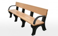 Landmark 8 Foot Backed Bench With Arms