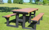 Poly Tuff 8 Foot Step Thru | Eco-Friendly & Sustainable Picnic Table