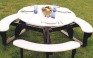 Open Seating Round Picnic Table for Outdoor Spaces