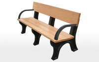 Landmark 6 Foot Backed Bench With Arms