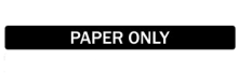 Paper Only (Cube - Slot Only)