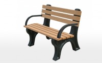 Econo-Mizer 4 Foot Backed Bench With Arms