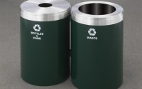 RecyclePro 41 Gallon Double Stream | Modular Aluminum Receptacle