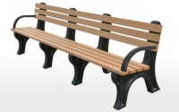Econo-Mizer 8 Foot Backed Bench With Arms