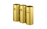 RecyclePro 15 Gallon Triple Stream | Modular Aluminum Receptacle
