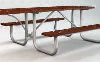 Galvanized Steel ADA Picnic Table