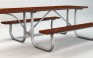 Galvanized Steel ADA Picnic Table