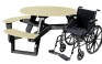 Outdoor Open Round ADA-Compliant Picnic Table