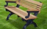 Cambridge 4 Foot Backed Bench With Arms
