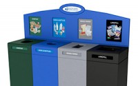 Large Top Loading Recycling Station – Quad Stream