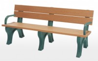 Traditional 6 Foot Backed Bench With Arms