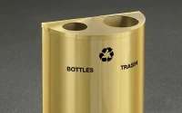RecyclePro Double Half Round XL in Satin Brass
