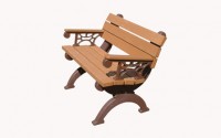 Monarque 4 Foot Backed Bench With Arms