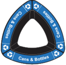 Cans & Bottles - Blue