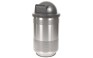 Stadium 55 Gallon Perforated Stainless Steel Receptacle with Dome Top