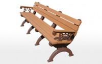Monarque 8 Foot Backed Bench With Arms