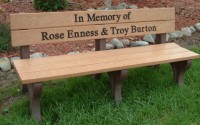 Traditional 6 Foot Message Bench