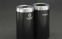 RecyclePro 23 Gallon Double Stream | Modular Aluminum Receptacle