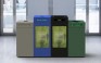 Pedestal Recycling Station - Quad Stream