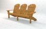 Grand Isle 3-Seat Adirondack Bench