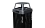 Kaleidoscope Outdoor Trash Receptacle - Black