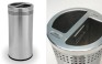SS Recycler Dual Compartment Receptacle