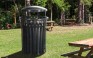 Streetscape Classic Outdoor Canopy Trash Receptacle