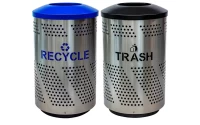 Arena 51 Stainless Steel Indoor Recycle & Trash Bins
