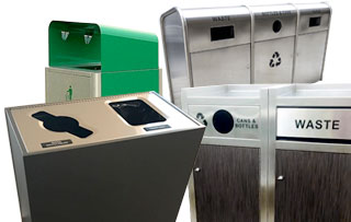 Commercial Trash & Recycle Bins