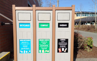 Recycling Stations for Bus Stops & Shelters Triple Stream Recycling Bins & Containers