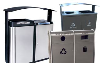 Dual Stream Recycling Bins