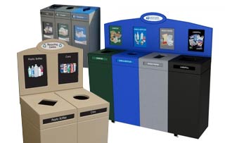Top Loading Recycling Stations