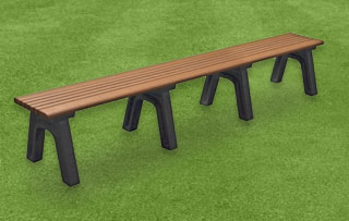 8 Foot - Flat Park Benches