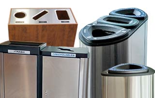 Indoor Trash & Recycle Bins