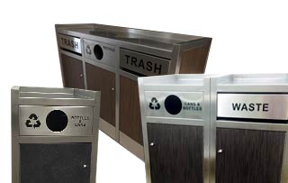 Lenox Tray Top Recycling Stations