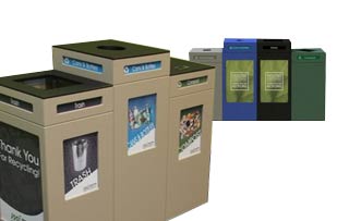 Pedestal Recycling Stations