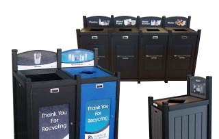 Excel Flat Top Loading Recycling Stations