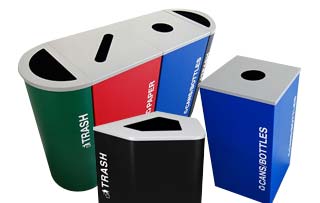 Kaleidoscope Recycling Receptacles Collection