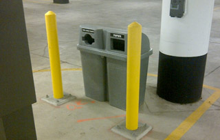 Recycling Bins for Parking Garages Double Stream Recycling Bins & Containers