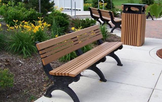 6 Foot - Backed Park Benches