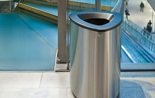 Recycling Bins & Containers for Atriums and Lobbies Single Stream Recycling Bins & Containers