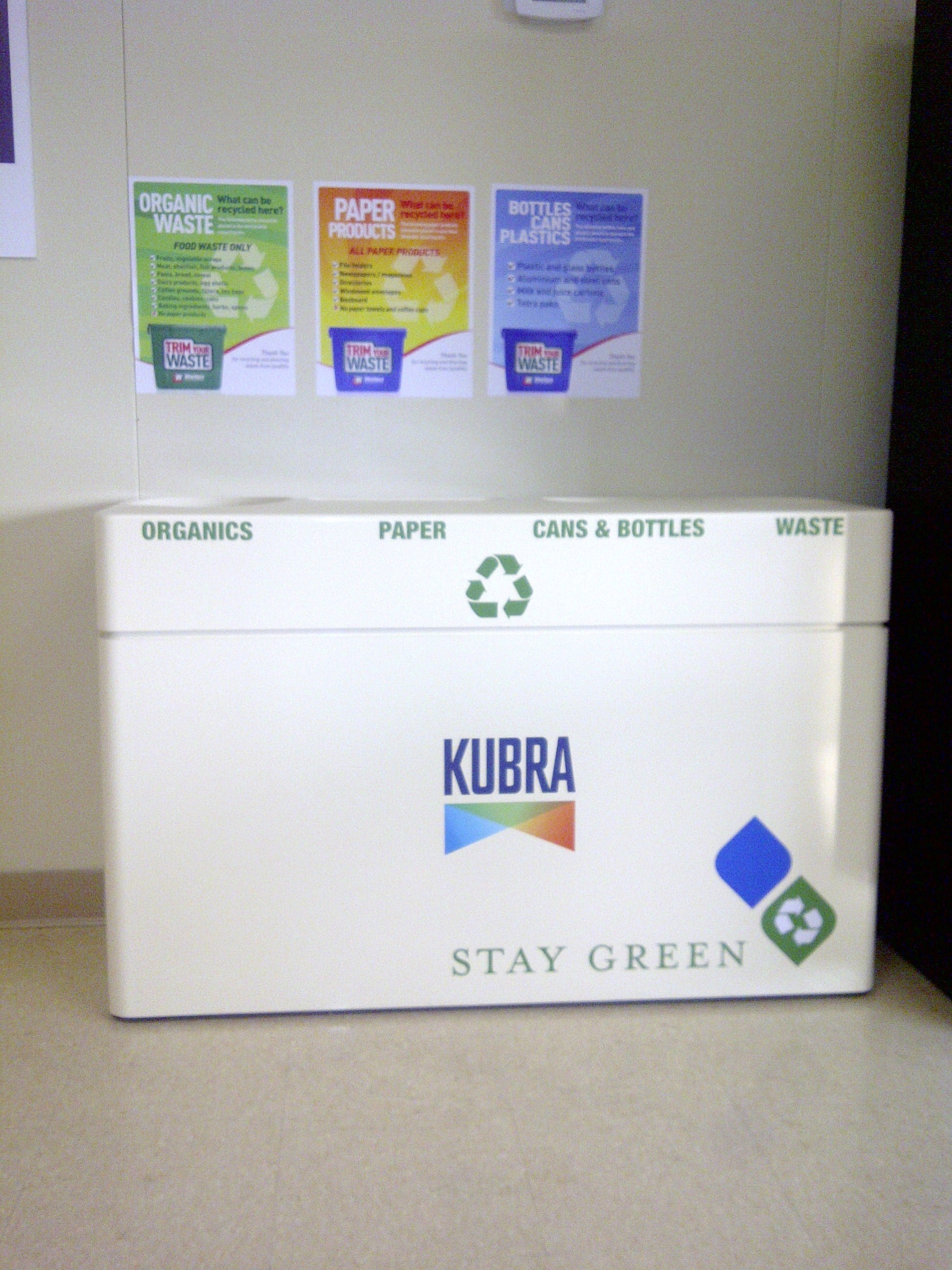 Fiberglass Quad Stream Recycling Bin Waste Wise Products