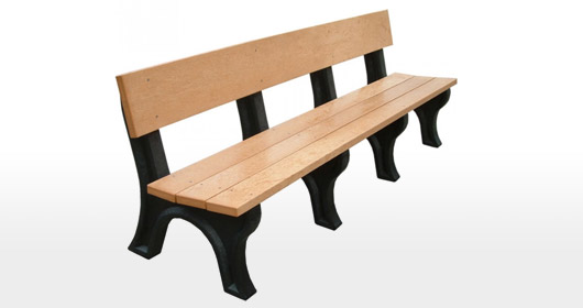 Landmark 8 Foot Backed Bench