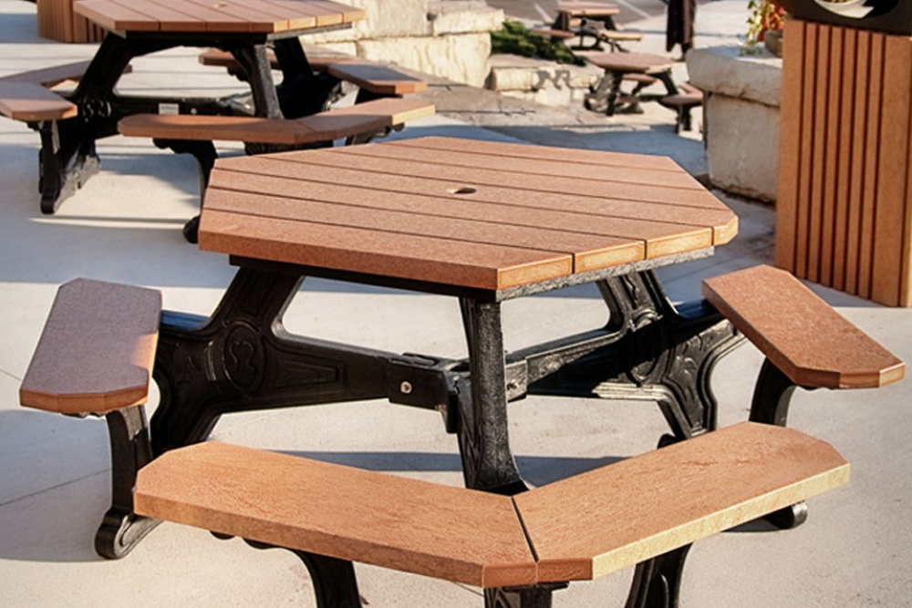 Plaza Hexagon Picnic Table