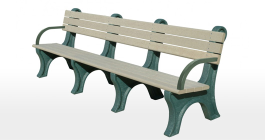 Park Classic 8 Foot Backed Bench With Arms